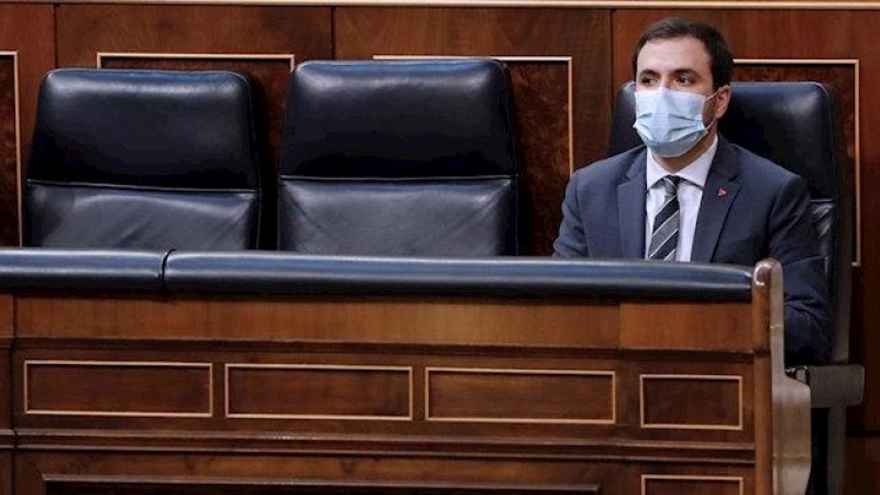 El ministro Alberto Garzón este miércoles en el Congreso. | EP