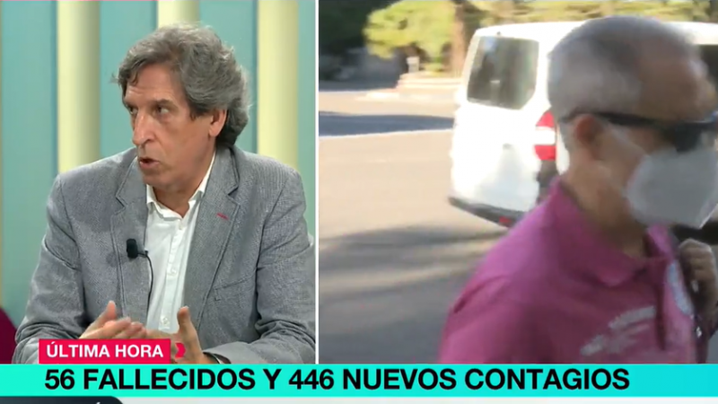 El presidente del Colegio de Médicos madrileño, Miguel Ángel Sánchez Chillón, en 'Más Vale Tarde'.