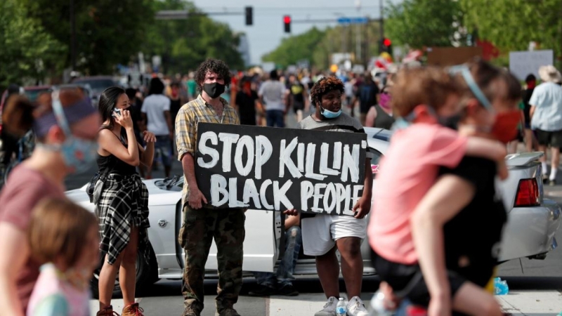Racismo en EEUU: Las impactantes imágenes de las protestas por la ...