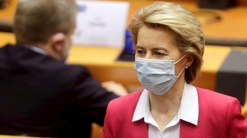 27/05/2020 - La presidenta de la Comisión Europea, Ursula von der Leyen. / EFE - OLIVIER HOSLET