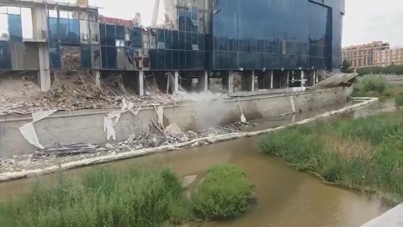 Demolición del estadio Vicente Calderón