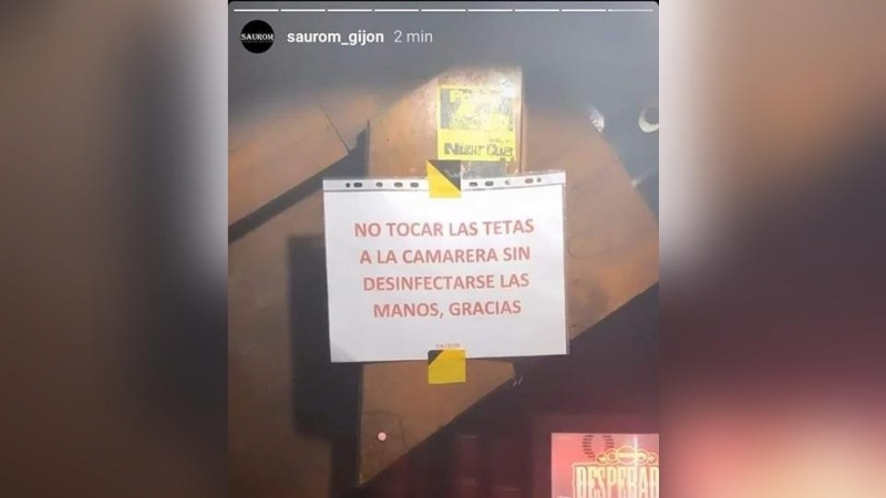 Publicación en las redes sociales del bar. / Conseyu de la Mocedá.