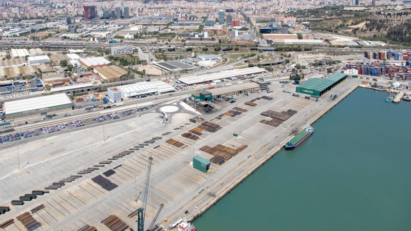 Una imatge del Port de Barcelona. PORT DE BARCELONA