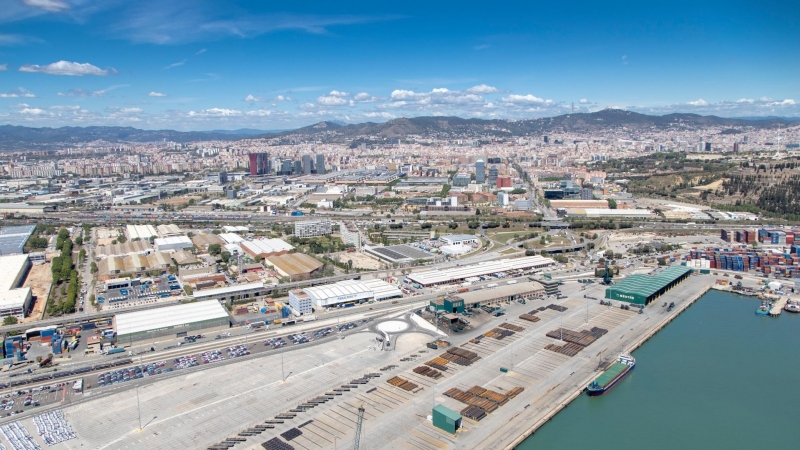 Una imatge del Port de Barcelona. PORT DE BARCELONA