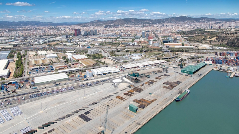 Una imatge del Port de Barcelona. PORT DE BARCELONA