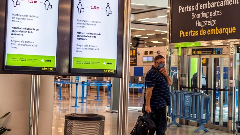 Vista este miércoles del Aeropuerto de Palma de Mallorca que se prepara para el plan piloto de turismo que comenzará en Baleares el próximo 15 de junio con viajeros procedentes de Alemania. EFE