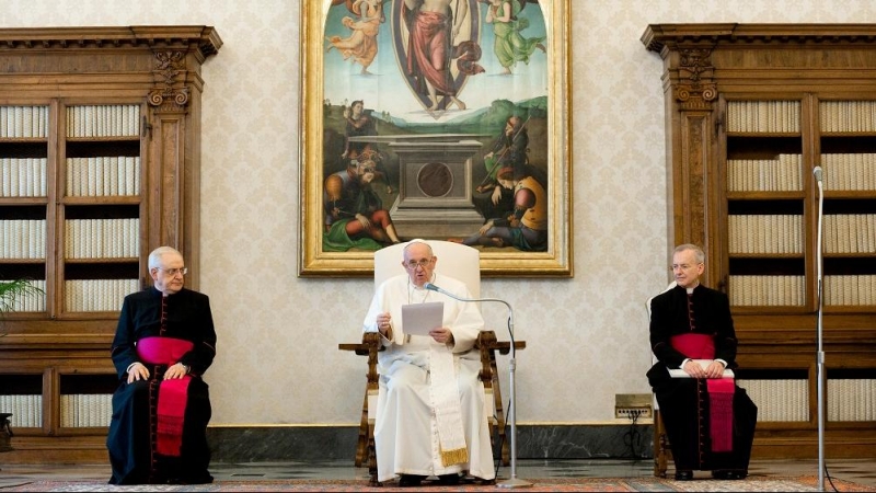 El papa Francisco durante una comparecencia. VATICAN MEDIA/REUTERS.