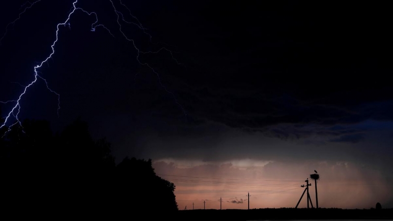 Los rayos se muestran durante una tormenta eléctrica cerca de la ciudad de Volozhin, Bielorrusia, el 9 de junio de 2020. REUTERS / Vasily Fedosenko