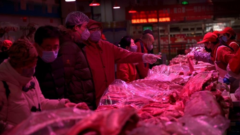 El mercado de Xinfadi, en Pekín. REUTERS/Tingshu Wang.