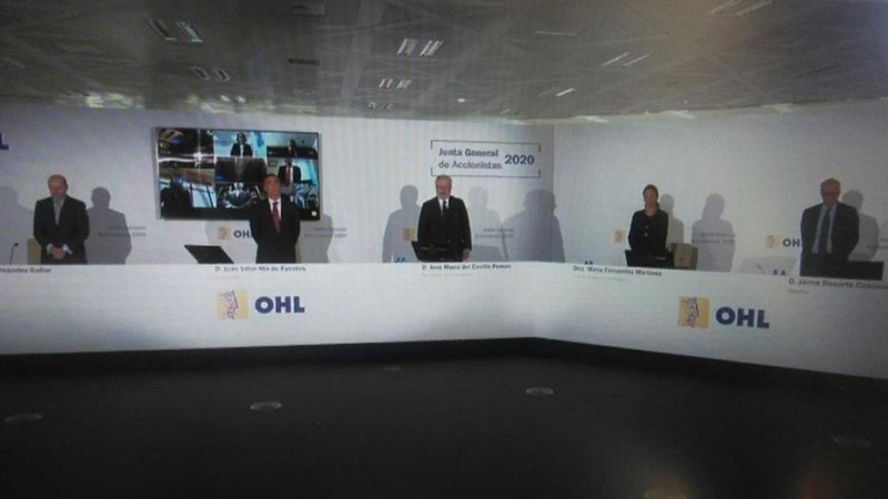 Junta de accionistas de OHL celebrada de forma telemática. E.P.