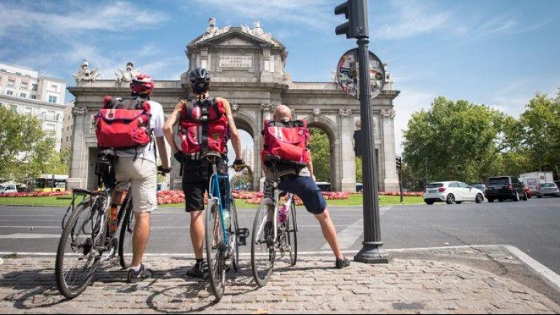 Miembros de La Pájara en Madrid.