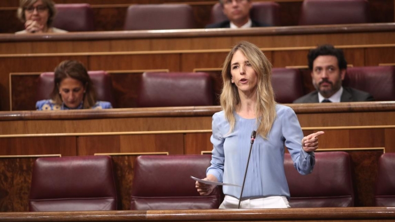La portavoz del Partido Popular, Cayetana Álvarez de Toledo, durante la sesión del control al Gobierno en el Parlamento. / Europa Press / Archivo