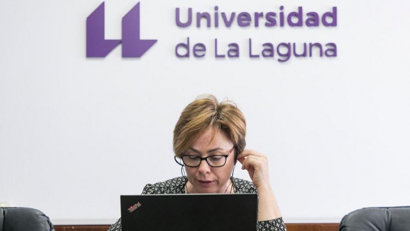 Rosa María Aguilar, rectora de la Universidad de La Laguna y catedrática de Ingeniería de Sistemas y Automática. / EMETERIO SUÁREZ