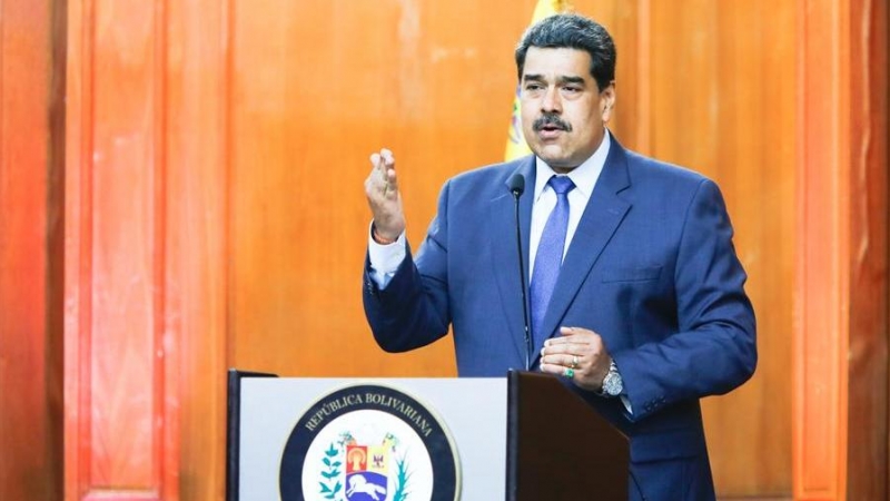 Fotografía cedida este lunes por la oficina de Prensa del Palacio de Miraflores. EFE/PRENSA MIRAFLORES