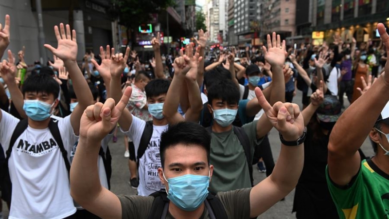 Protestas en Hong Kong. EFE/EPA/MIGUEL CANDELA