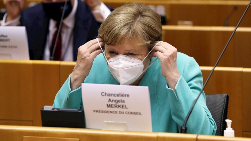 Angela Merkel este miércoles en Bruselas. | EFE