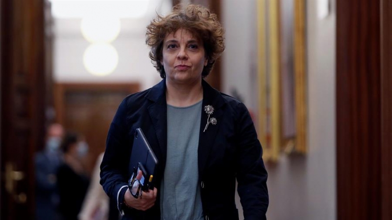 La vicepresidenta primera del Congreso, Gloria Elizo, a su llegada a una reunión de la Mesa del Congreso de los Diputados. EFE/ Mariscal Pool