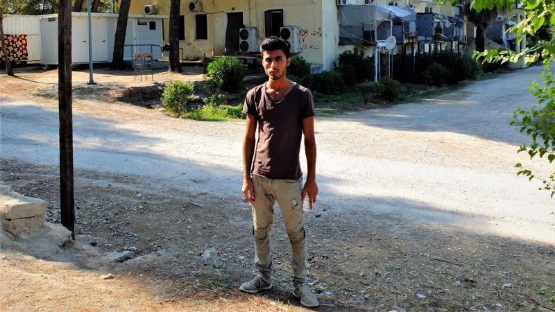 Naurus, refugiado sirio de 20 años. / Alberto G. Palomo