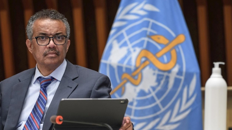 El director general de la Organización Mundial de la Salud (OMS), Tedros Adhanom. EFE/EPA/FABRICE COFFRINI/Archivo