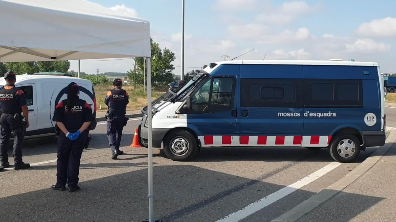 Controles de los Mossos en Lleida