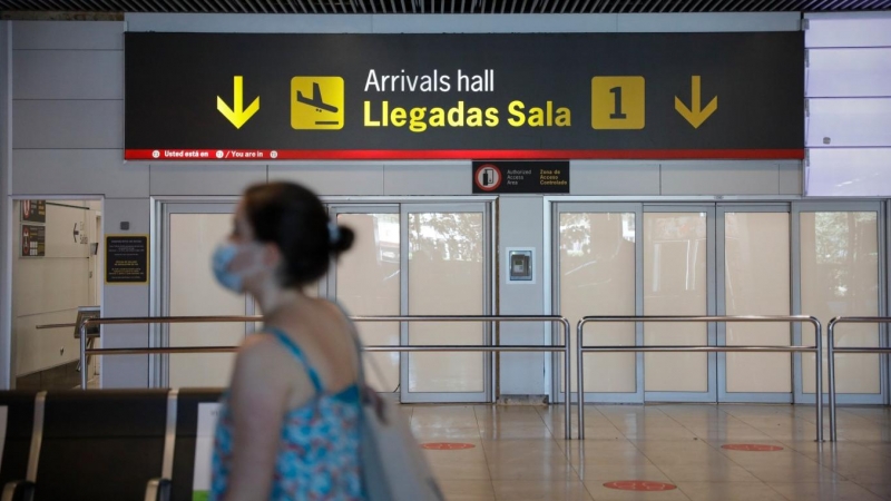 La Terminal 1 del Aeropuerto de Barajas, en Madrid . /Europa Press