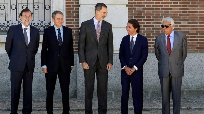 Imagen de archivo de los expresidentes españoles. EFE