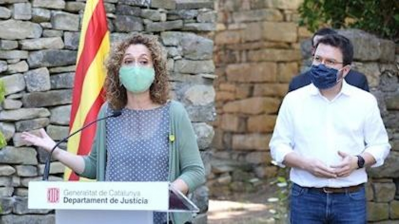 La consellera de Justicia, Ester Capella, y el vicepresidente y conseller de Economía de la Generalitat, Pere Aragonès / GENERALITAT