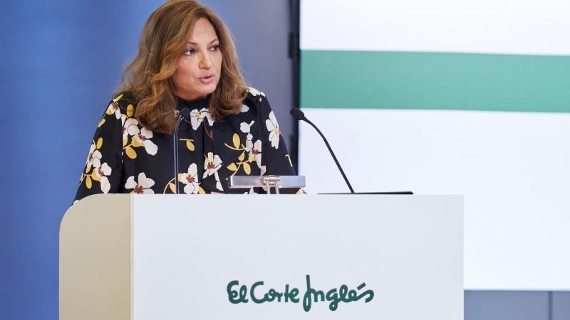 Marta Álvarez, Presidenta de El Corte Inglés, en la junta de accionistas del grupo de grandes almacenes.
