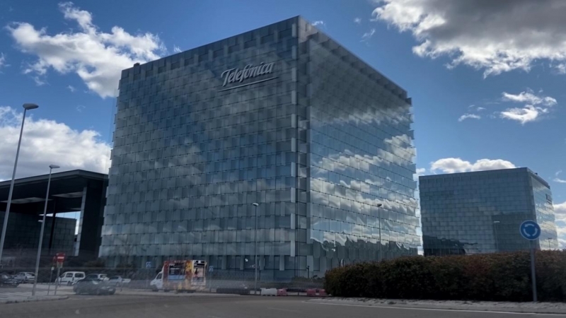 Edificio donde se encuentra la sede de Telefónica ubicada en Ronda de la comunicación, Madrid. E.P./Eduardo Parra