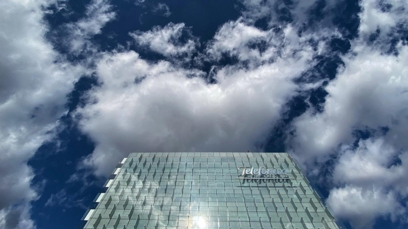 Edificio donde se encuentra la sede de Telefónica ubicada en Ronda de la comunicación, Madrid. E.P./Eduardo Parra