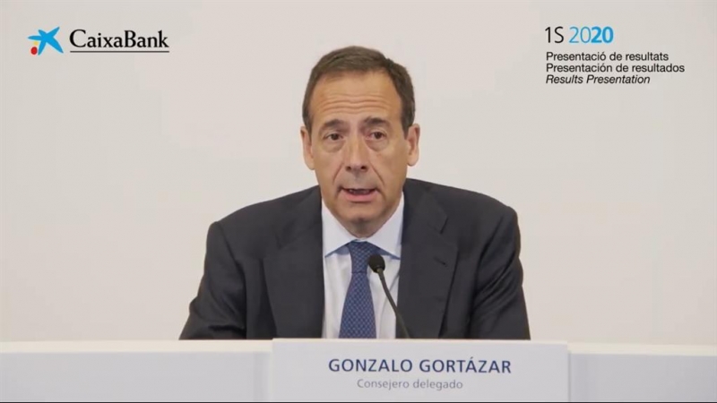El consejero delegado de CaixaBank, Gonzalo Gortázar. E.P.