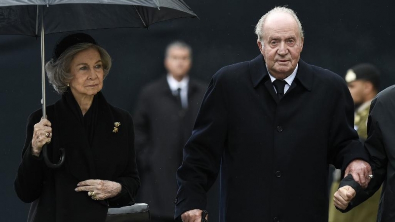 La reina Sofía y el rey Juan Carlos I. JOHN THYS / Belga / AFP / Archivo