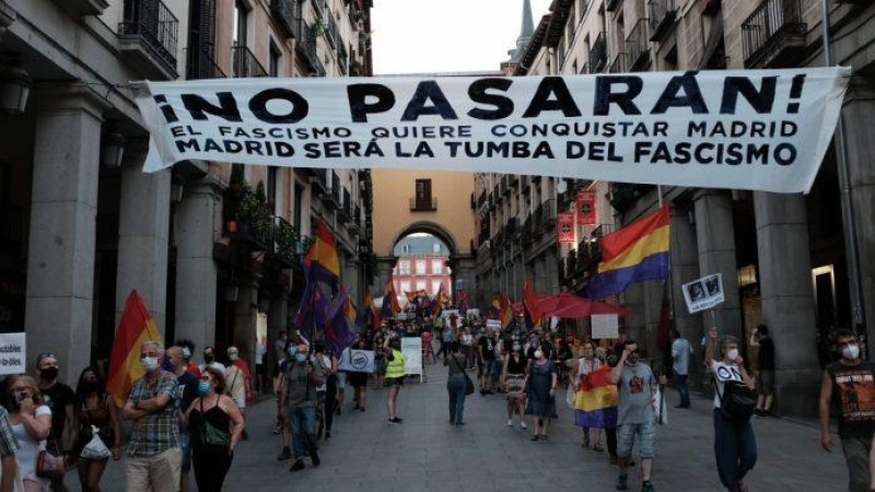 La manifestación republicana del 25J en Madrid.