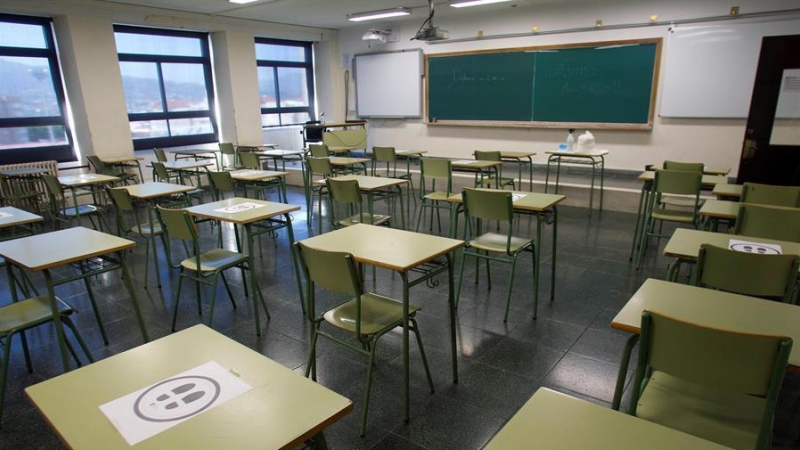 Un aula del instituto IES San Tomé en Vigo / Salvador Sas / EFE