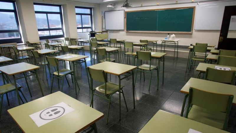 Un aula del instituto IES San Tomé en Vigo / Salvador Sas / EFE