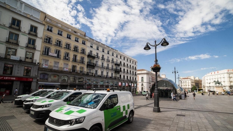 Peatonalización de la Puerta del Sol, a 20 de agosto de 2020. E.P./AFP7/ Joaquin Corchero