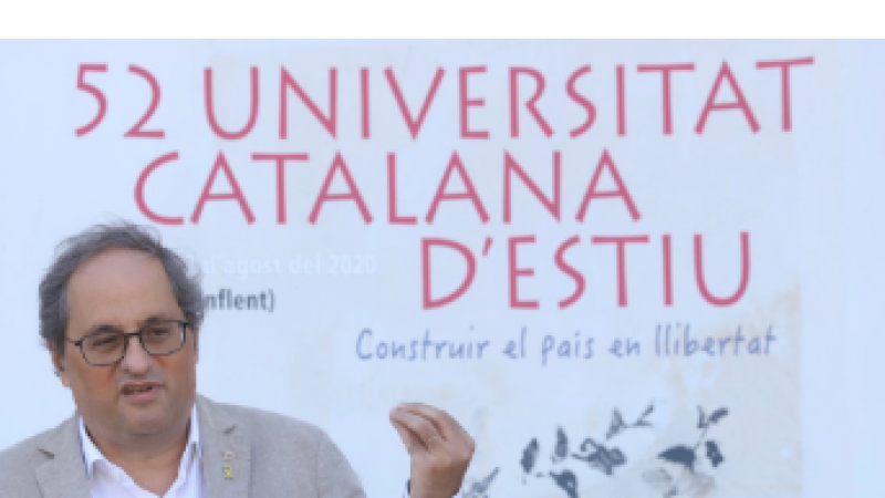 El president de la Generalitat, Quim Torra, a la Universitat Catalana d'Estiu
