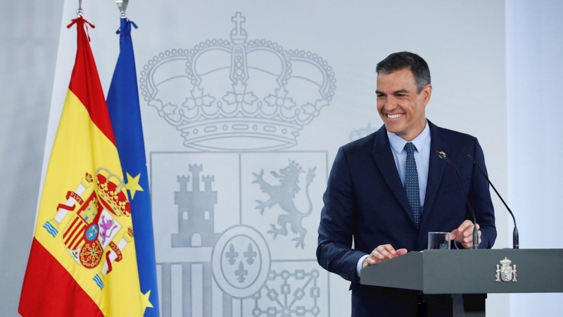 El presidente del Gobierno, Pedro Sánchez, durante su comparecencia ante los medios tras la reunión del Consejo de Ministros. /EFE