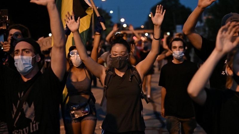 Imagen de las protestas en EEUU por Jacob Blake. REUTERS.