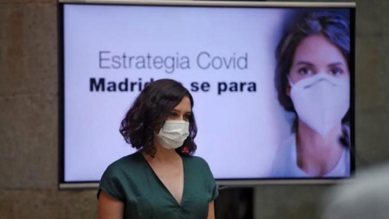 Isabel Díaz Ayuso, presidenta de la Comunidad de Madrid, con mascarilla / EP