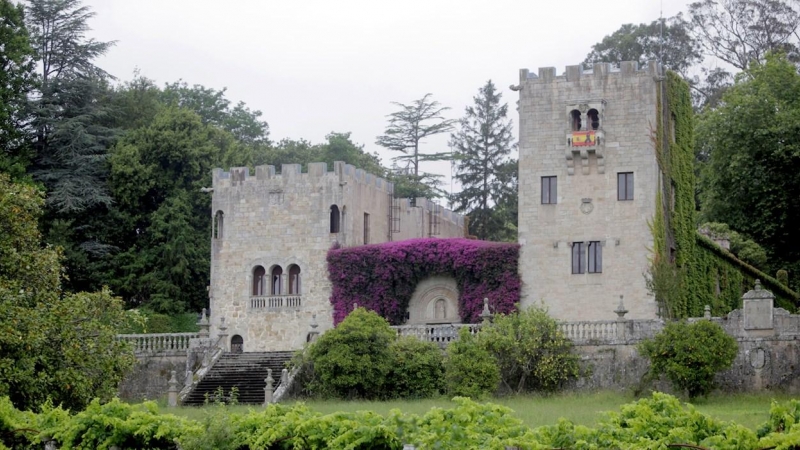 Fotografía realizada el 11 de julio de 2019 que muestra el Pazo de Meira en Sada, A Coruña. El Juzgado de Primera Instancia número 1 de A Coruña ha condenado a la familia Franco a devolver el Pazo de Meirás al declarar que es propiedad del Estado.