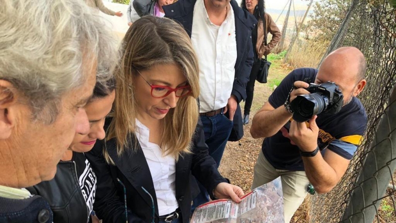 Las eurodiputadas María Eugenia Rodríguez Palop y Sira Rego visitando la zona | Podemos