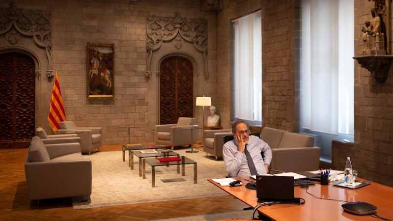 El presidente de la Generalitat, Quim Torra. EFE/Enric Fontcuberta