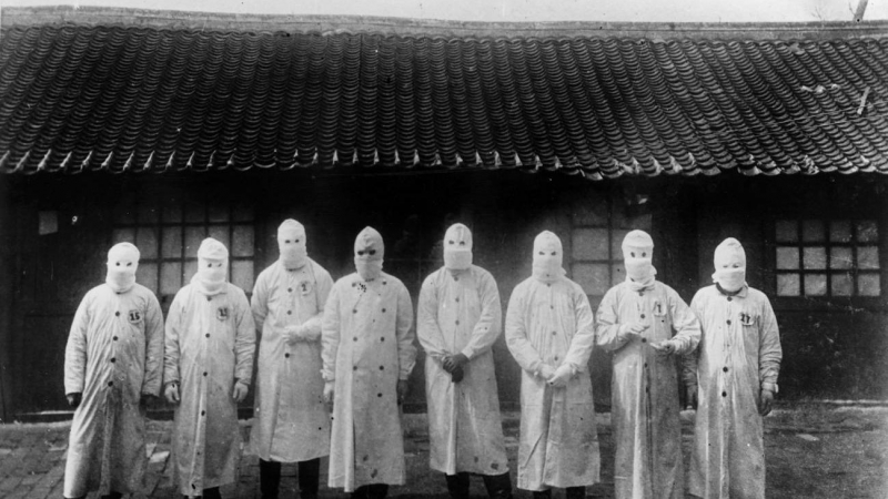 Manchuria (China) en 1911. La Tercera Pandemia de Peste golpeó el mundo entre 1894 y 1959. Fue la primera en ser fotografiada. Institut Pasteur / Archivos Henri Mollaret