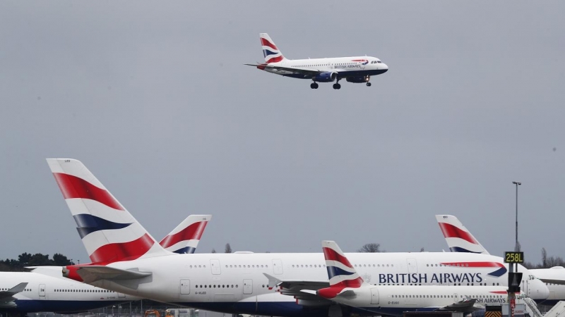 Aviones de British Airways en el aeropuerto londinense de Heathrow. E.P./Steve Parsons /PA Wire/dpa
