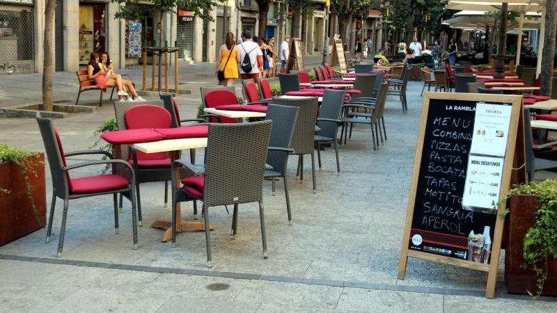 Una terrassa de Girona. ACN