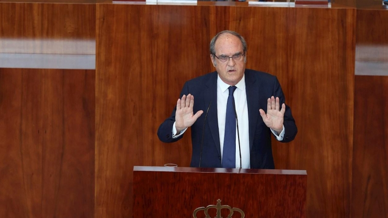 15/09/2020.- El portavoz del PSOE en la Asamblea, Ángel Gabilondo, durante su intervención en la segunda sesión del debate sobre el estado de la región, celebrada este martes en la Asamblea de Madrid. EFE/ Juanjo Martín