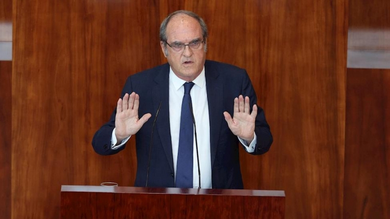 15/09/2020.- El portavoz del PSOE en la Asamblea, Ángel Gabilondo, durante su intervención en la segunda sesión del debate sobre el estado de la región, celebrada este martes en la Asamblea de Madrid. EFE/ Juanjo Martín