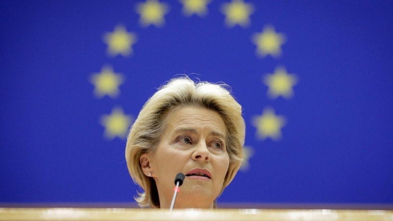 La presidenta de la Comisión Europea, Ursula von der Leyen. REUTERS/Olivier Hoslet