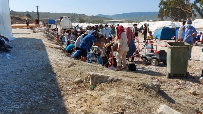 El interior del campo de refugiados de Lesbos / CEDIDA POR UN REFUGIADO DEL CAMPO